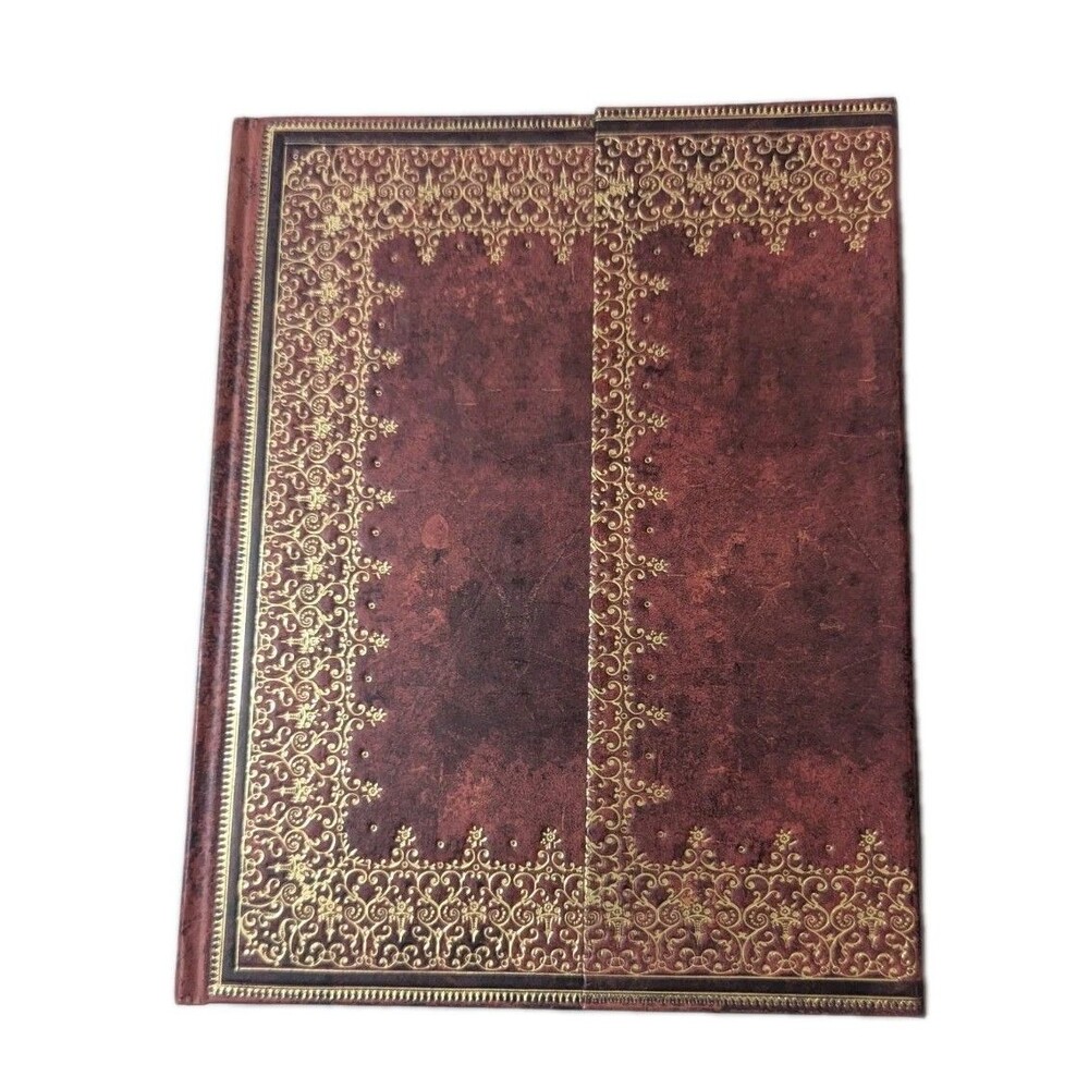 Paperblanks Foiled Personal Journal Notebook Ribbon Marker Red Gold NEW